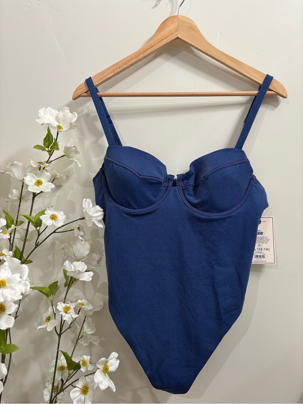 Lee Swimsuit in Blue and Red